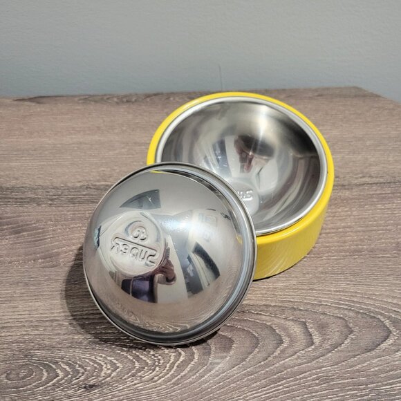 Yellow Slanted Dog Bowl, Non-Skid & Non-Spill, Small - Picture 3 of 7